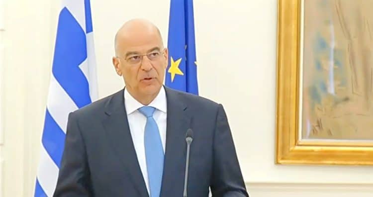 Foreign Minister Nikos Dendias.