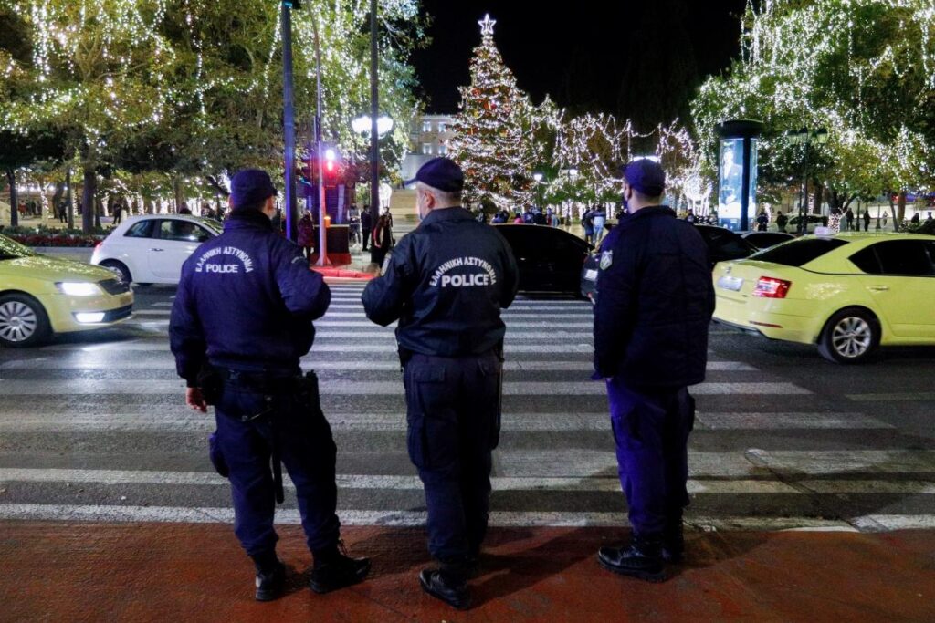 10,000 police officers to be deployed on the streets of Athens for New Year's Eve