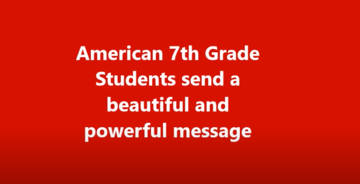 Christmas Message by American 7th Grade Students to Students of Europe and Greece