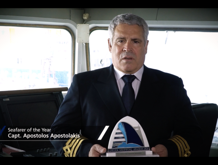 Captain Apostolos Apostolakis named Seafarer of the Year