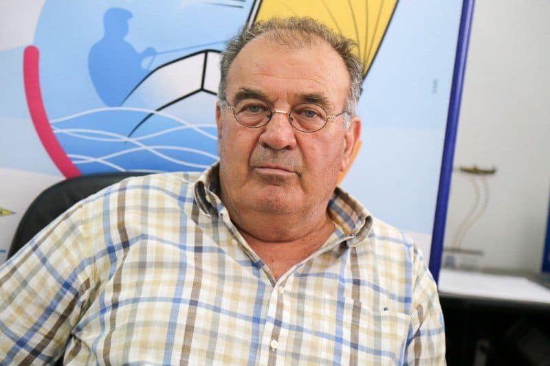 This Head of the Sports Office, Superintendent of Central Greece , Aristidis Adamopoulos .