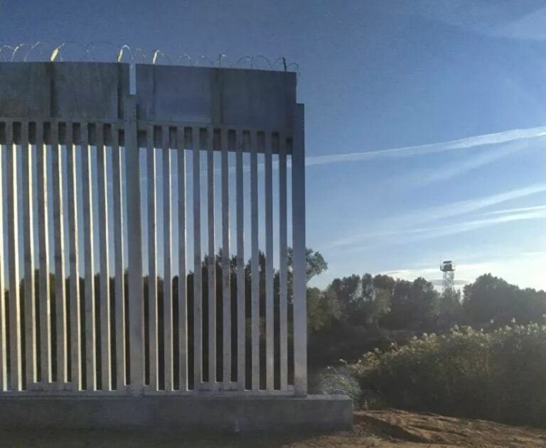 Evros border fence.