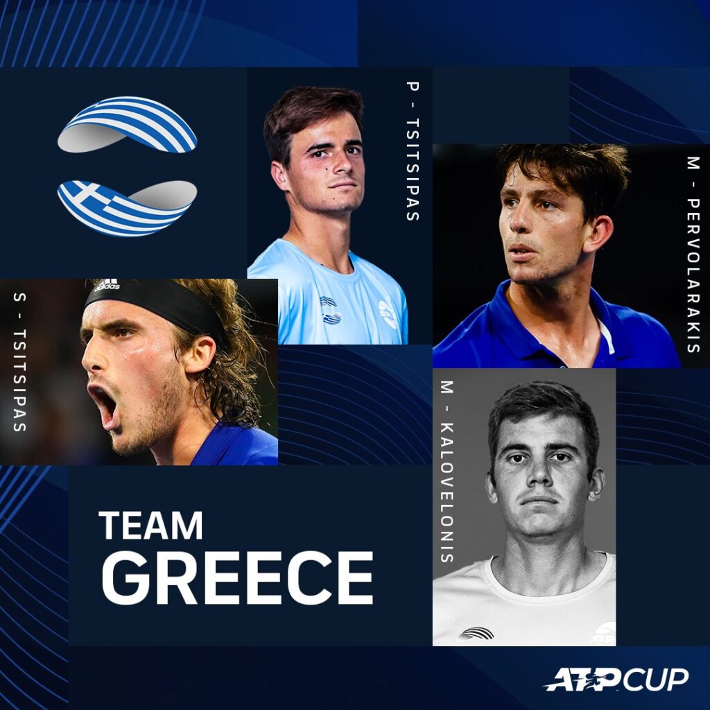 2021 ATP Cup - Team Greece revealed 