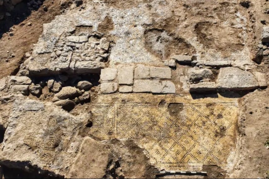 Ancient Greek inscription ‘Christ, born of Mary’ unearthed in northern Israel