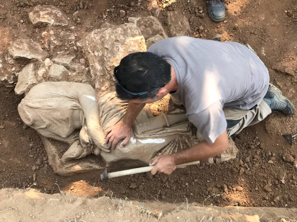 Ancient Greek Statues unearthed near Athens Airport