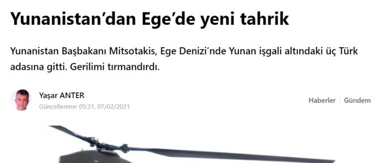 Turkish media: Mitsotakis visited three Turkish islands that are under Greek occupation