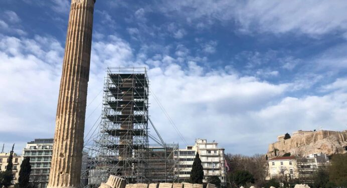 Restoration of the Temple of Olympian Zeus in Athens