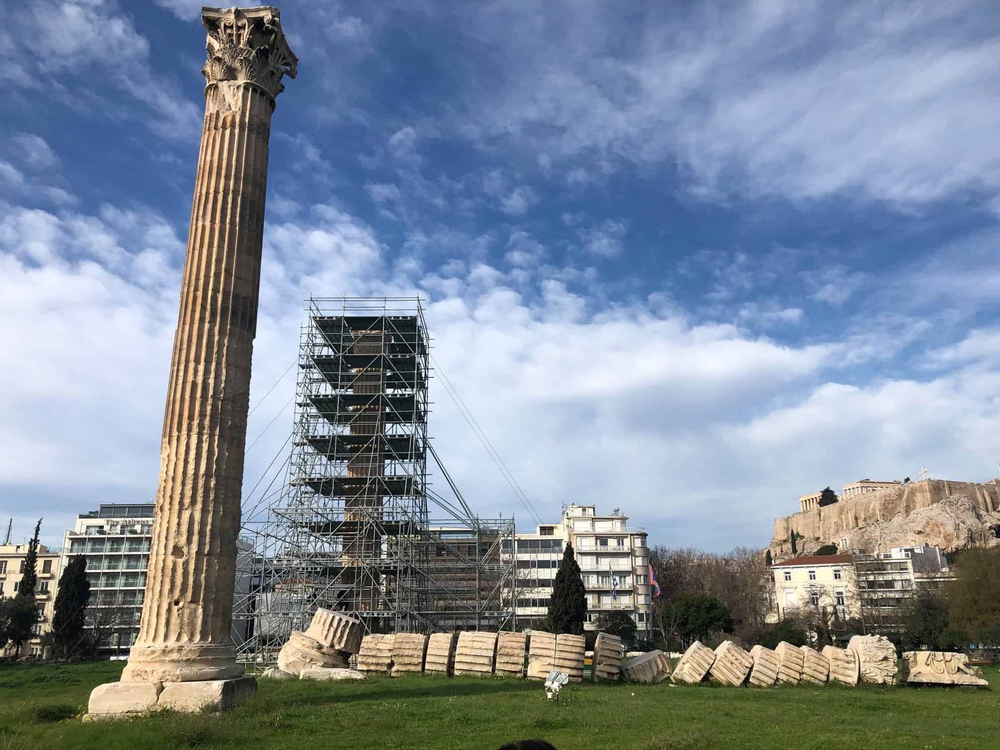 Restoration of the Temple of Olympian Zeus in Athens