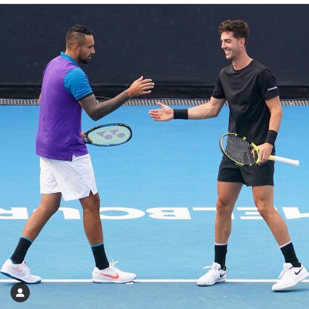 Best mates Kyrgios and Kokkinakis enjoy playing together at Australian Open 2021