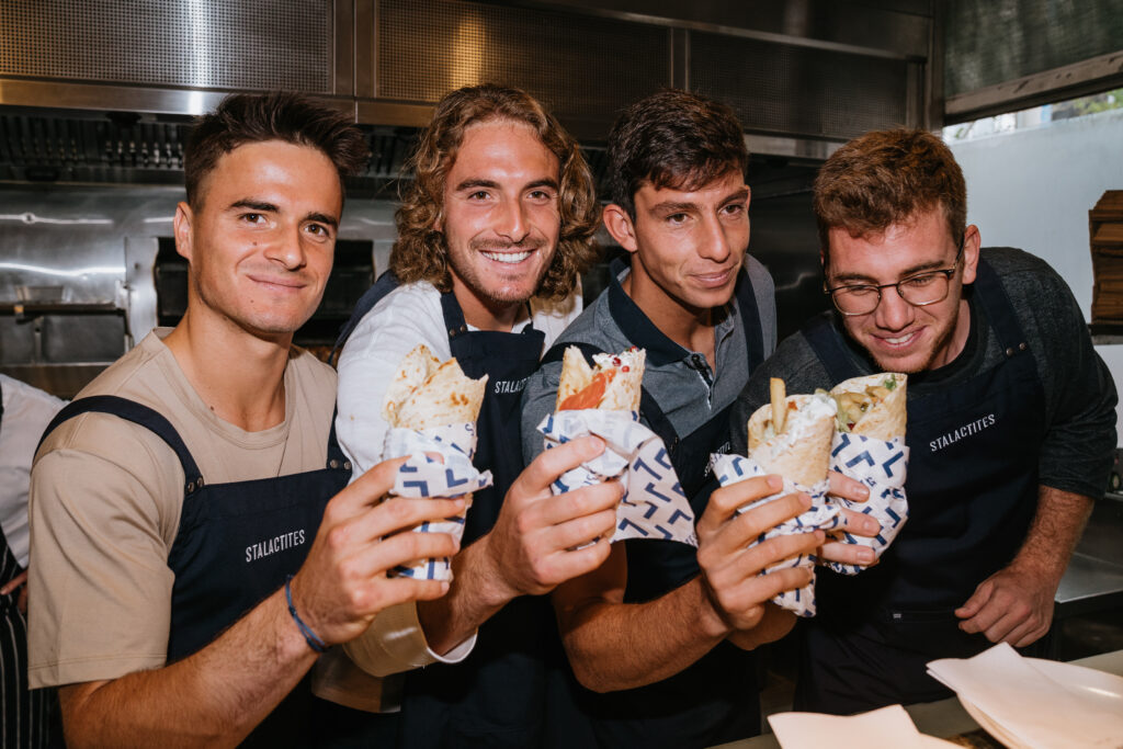 Stefanos Tsitsipas relaunches limited edition souvlaki at Stalactites, to raise funds for Covid-19 relief