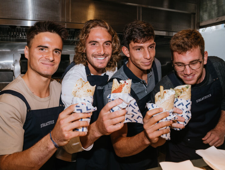 Stefanos Tsitsipas relaunches limited edition souvlaki at Stalactites, to raise funds for Covid-19 relief