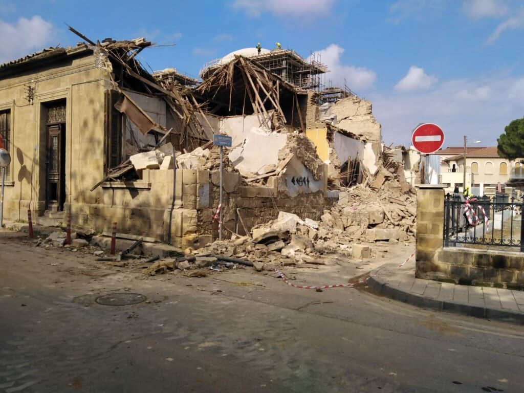 Archbishop Chrysostomos II Of Cyprus says demolished houses in old Nicosia will be rebuilt
