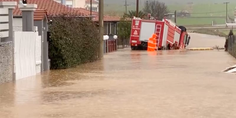  Firefighter dies while on duty in flood-hit Alexandroupolis