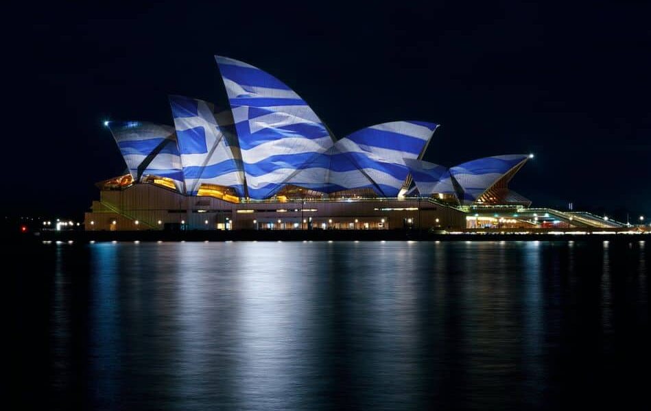 "My main goal was to see the Opera House lit up," says young Greek Australian