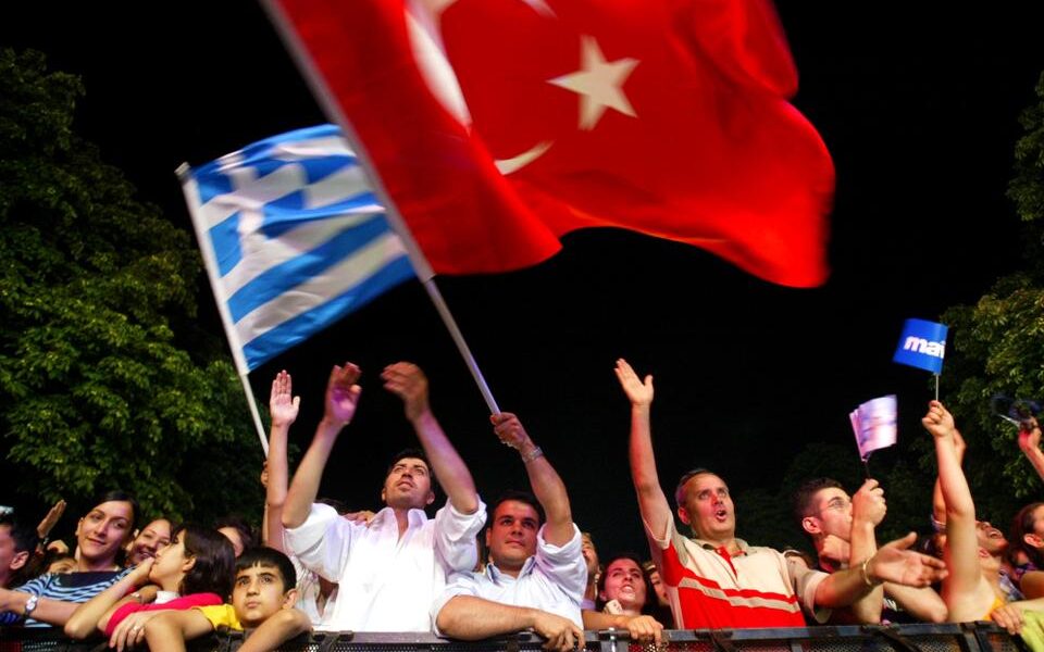 Greece Greek Turkish flags