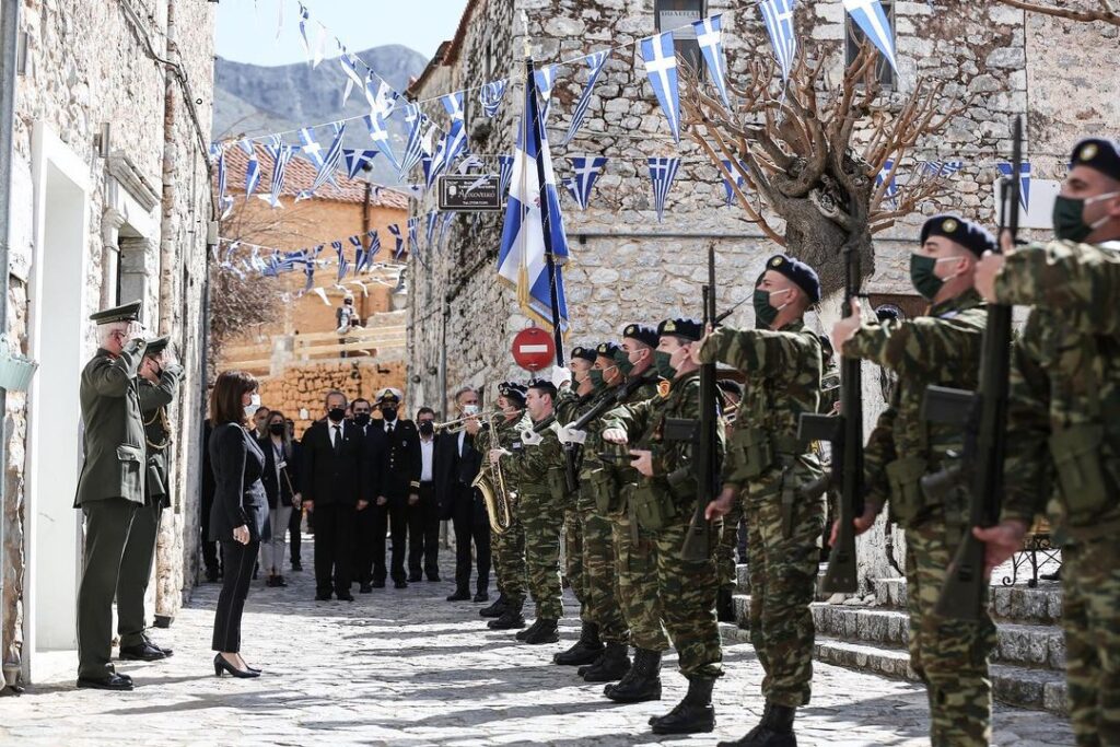 Greek President honours the 'Mani Fighters'
