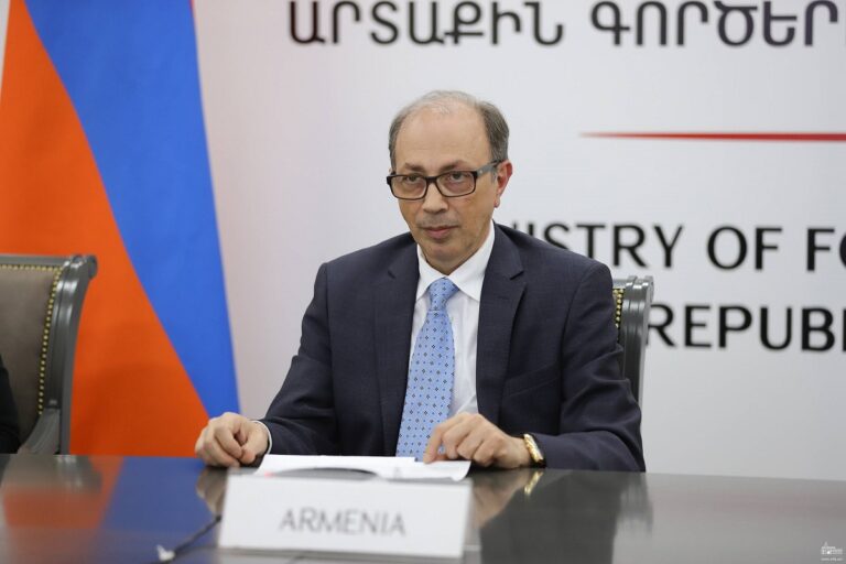 Armenian Foreign Minister Ara Ayvazyan.