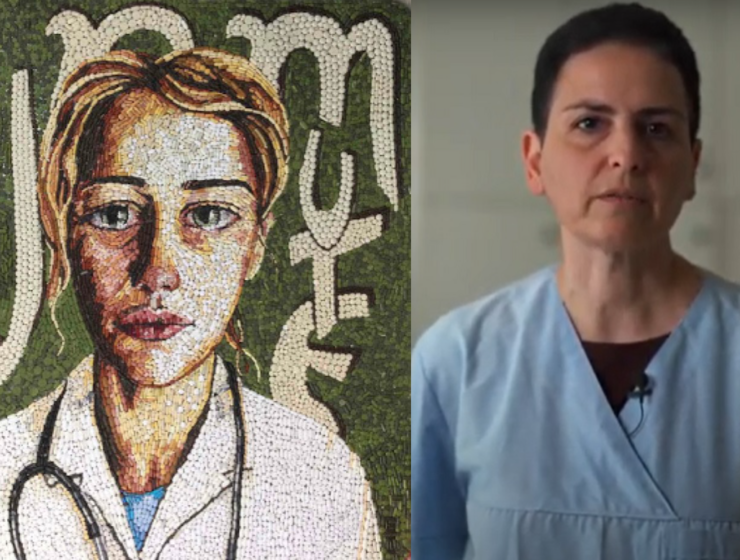 Doctor in Crete creates mosaics made from expired pills