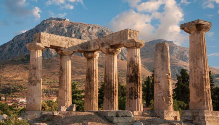 Acrokorinthos ancient city of Greece
