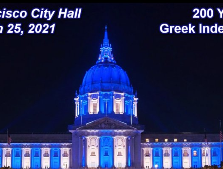 San Francisco City Hall commemorates 200th anniversary of Greek Independence