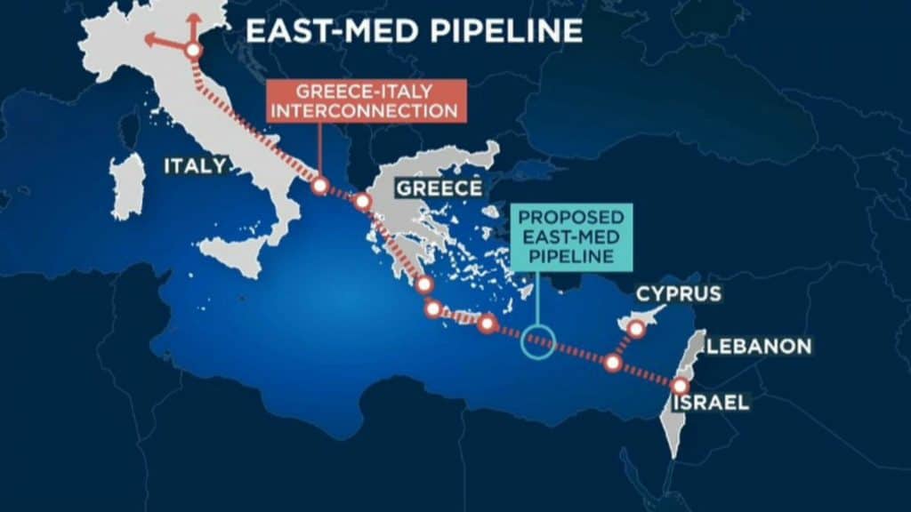 Αναφορά άρνησης Λευκωσίας Η EastMed Pipe θα μπορούσε να περιβάλει την ΑΟΖ της Κύπρου