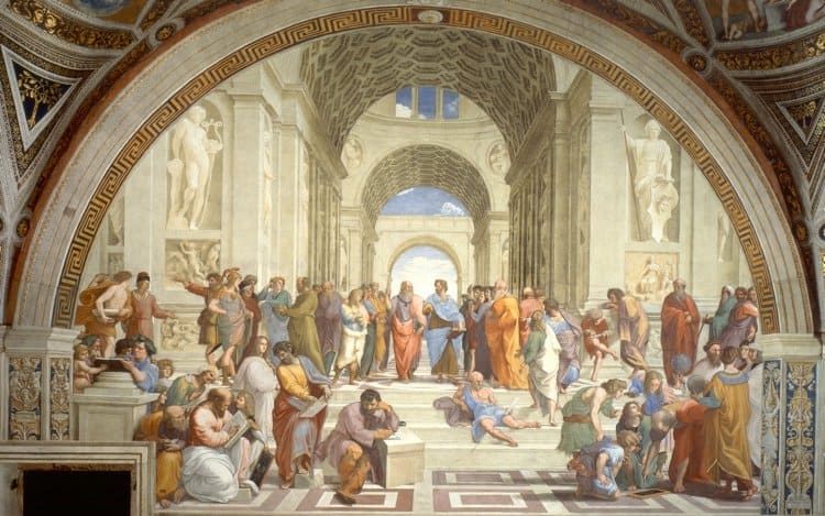 France Donates Tapestry of Raphael's School of Athens to Greece 1