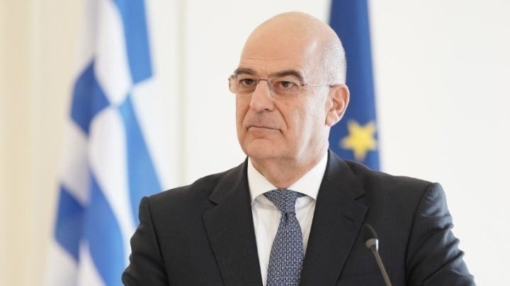 Greek Foreign Minister Nikos Dendias.