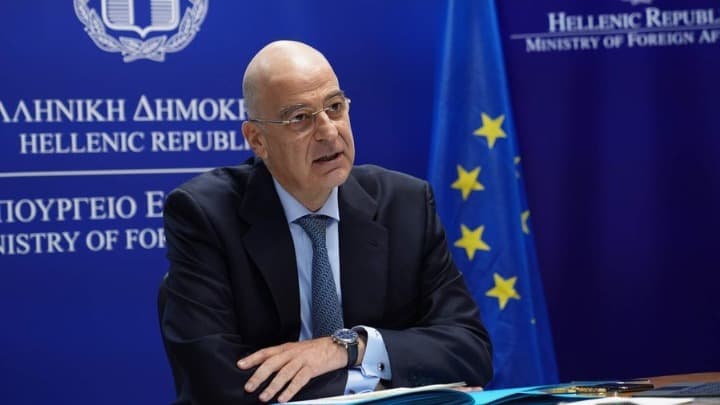 European Foreign Minister Nikos Dendias.
