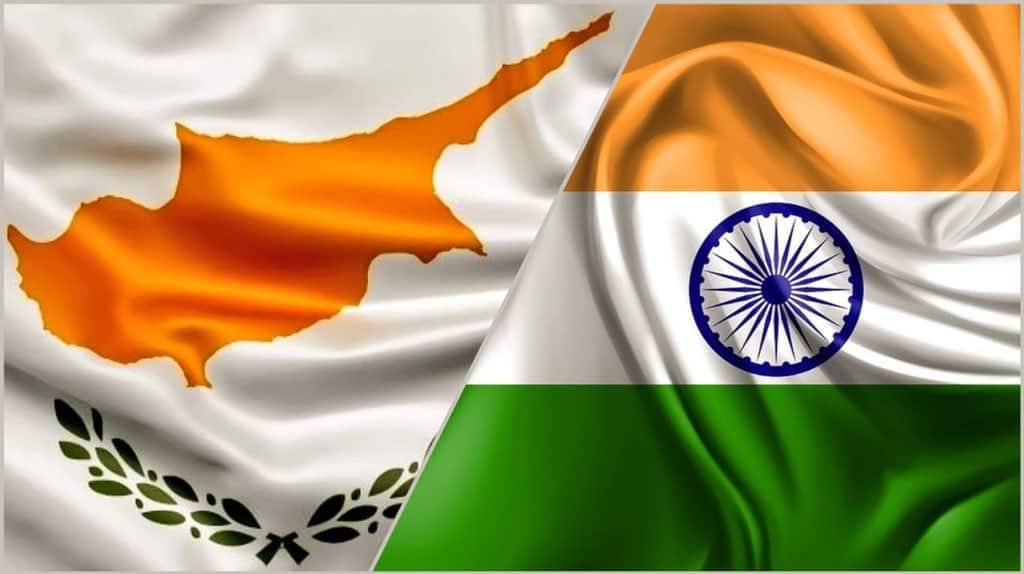 India Cyprus flags