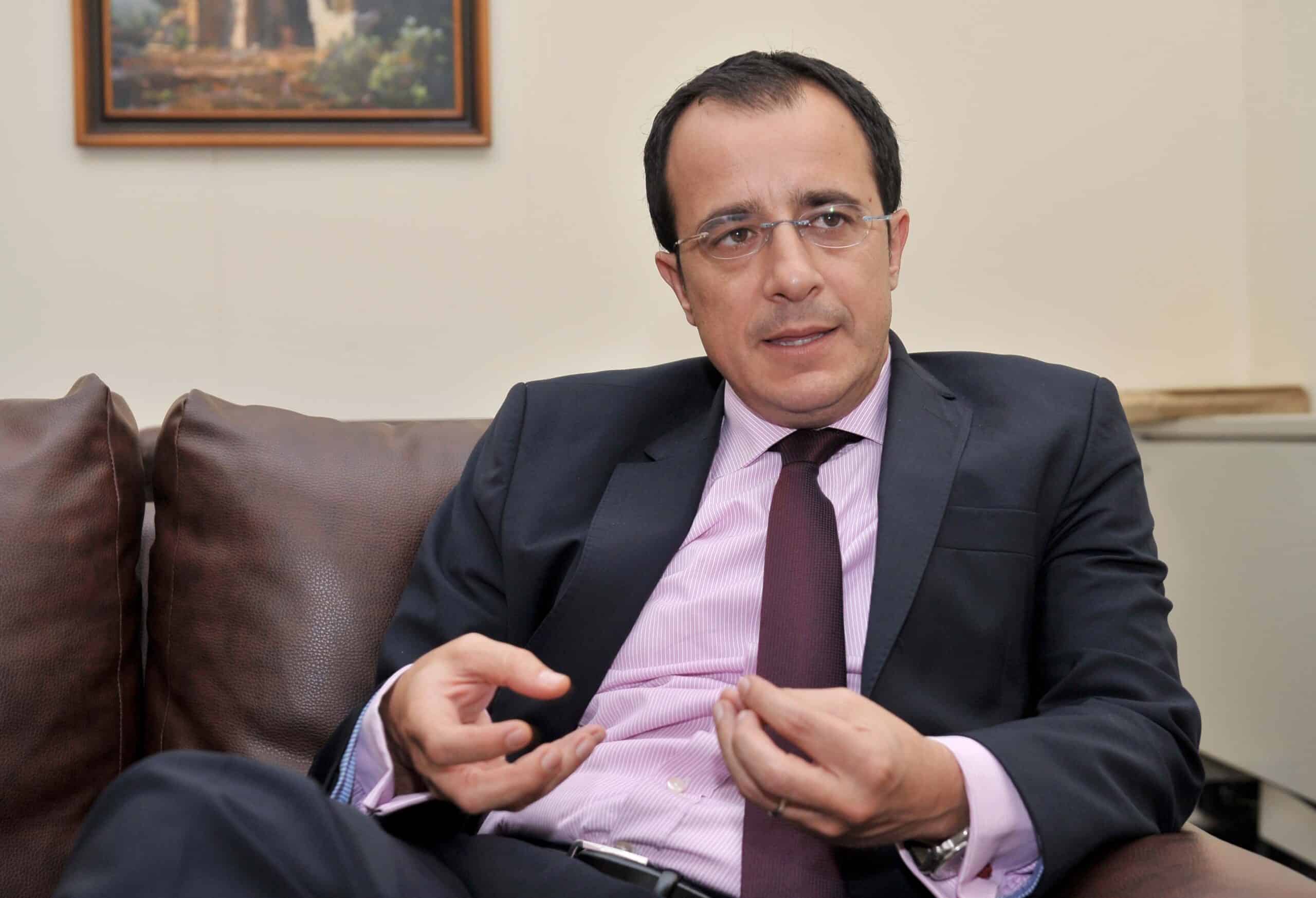 Cypriot Foreign Minister Nikos Christodoulidis.