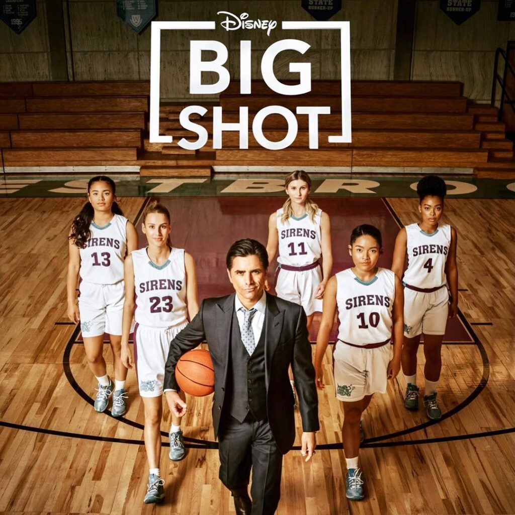 John Stamos coaching high school basketball on Disney's 'Big Shot' 