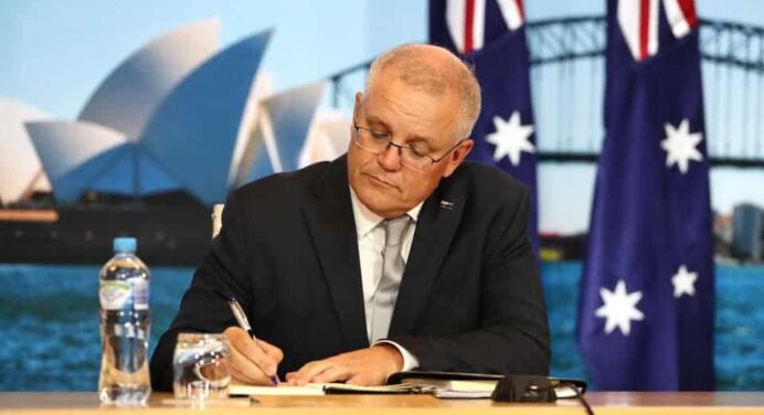 Australian Prime Minister Scott Morrison - Message on - Oxi (No) Day 2021