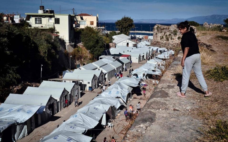 Chios migrant camp