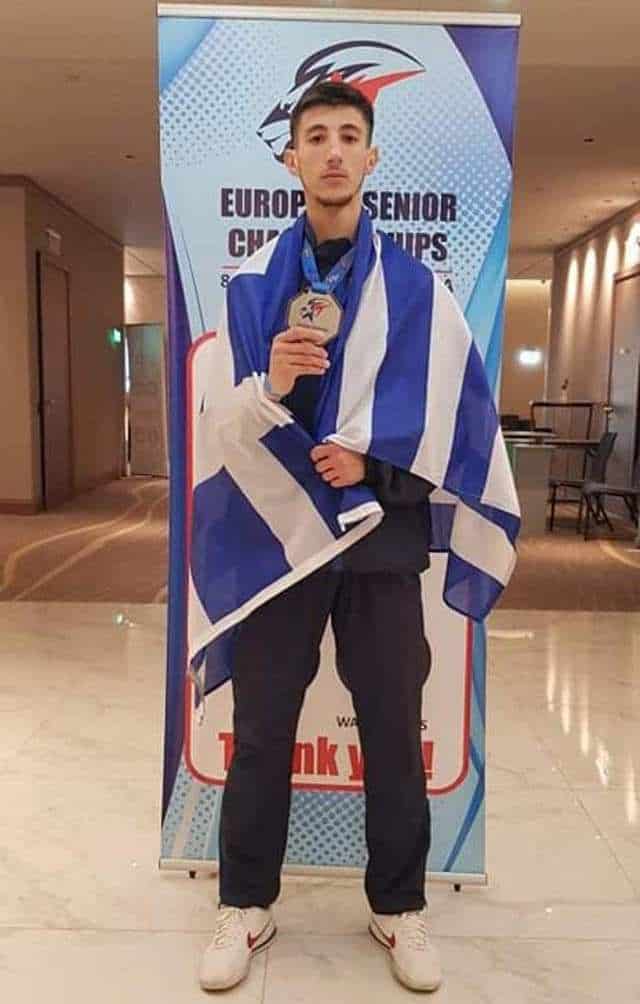 Dionisis Rapsomanikis earns silver at European Taekwondo Championship