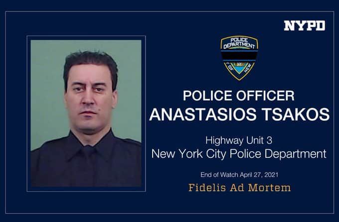 Greek American Anastasios Tsakos remembered as devoted husband, father, NYPD officer