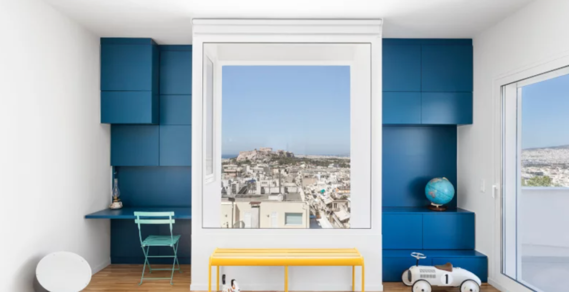 This stunning apartment view in Kolonaki looks like a painting
