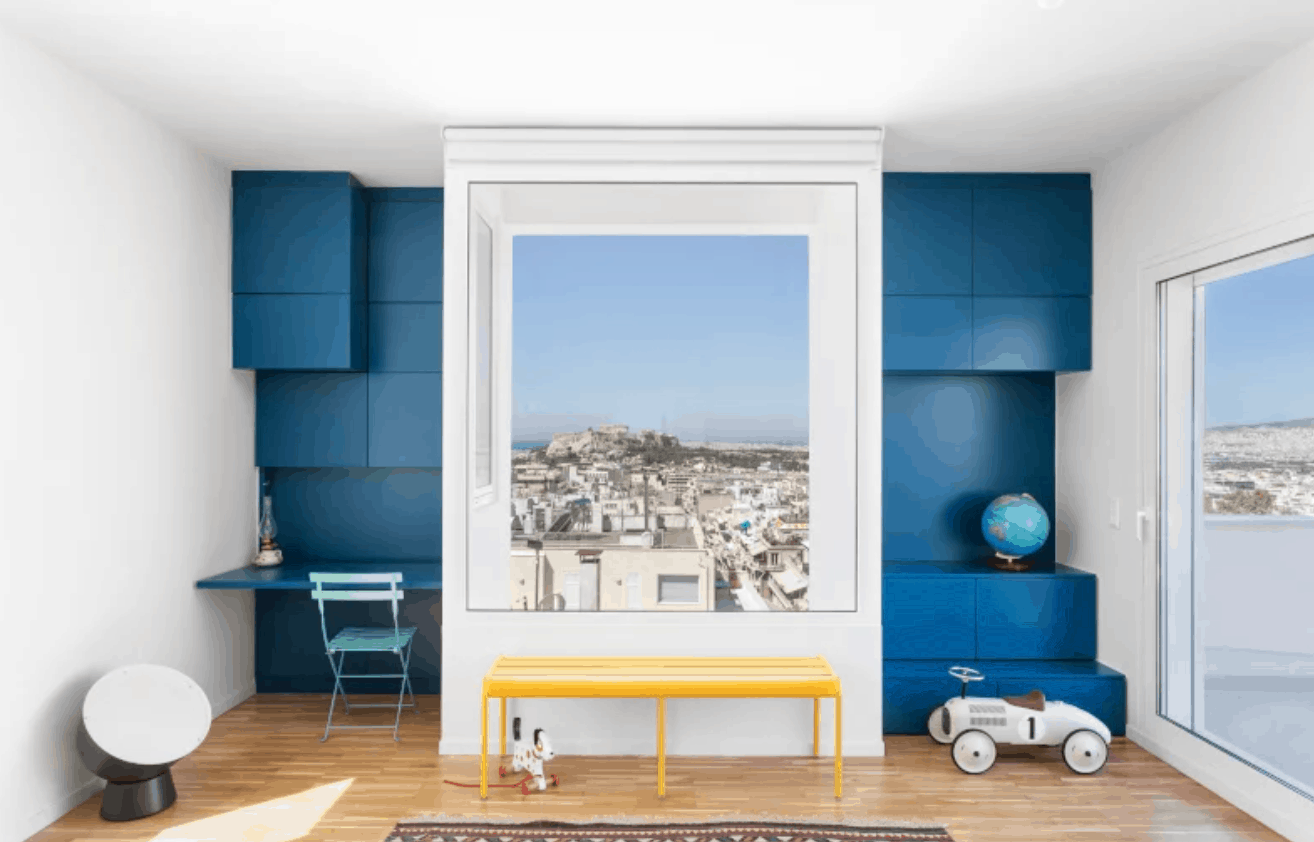 This stunning apartment view in Kolonaki looks like a painting