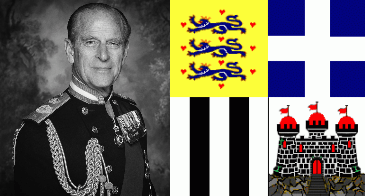 Prince Philip's personal flag will be draped over his casket