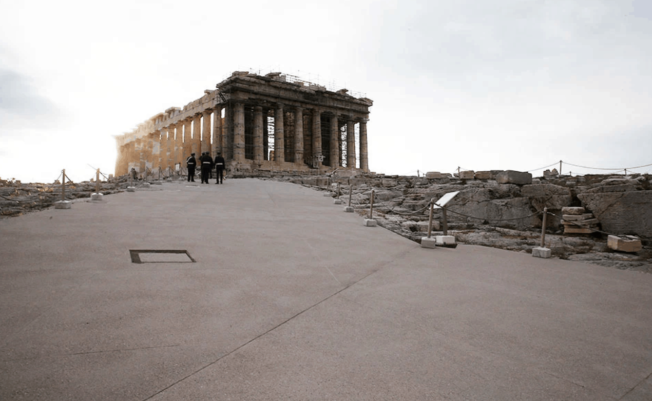 Greece’s decision to cement sections of the Acropolis