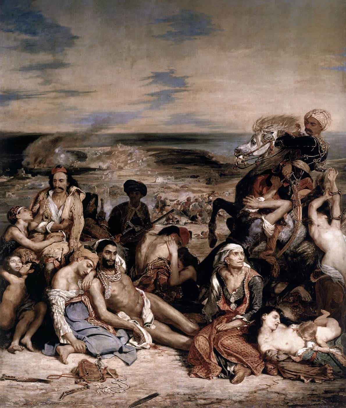 Eugène Delacroix's Massacre of Chios 4 April