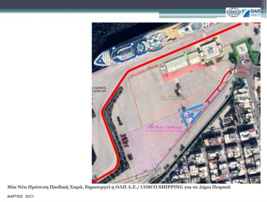 New playground and bicycle lane set to be constructed at Piraeus Port