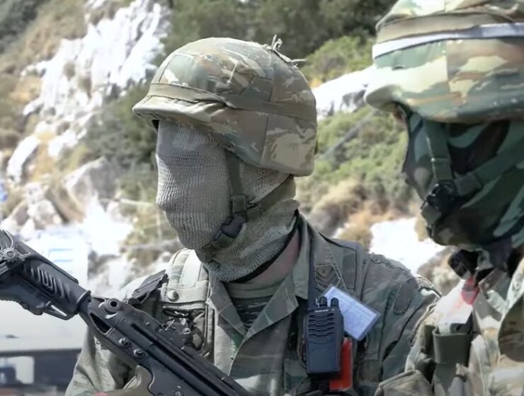 Greek soldiers army