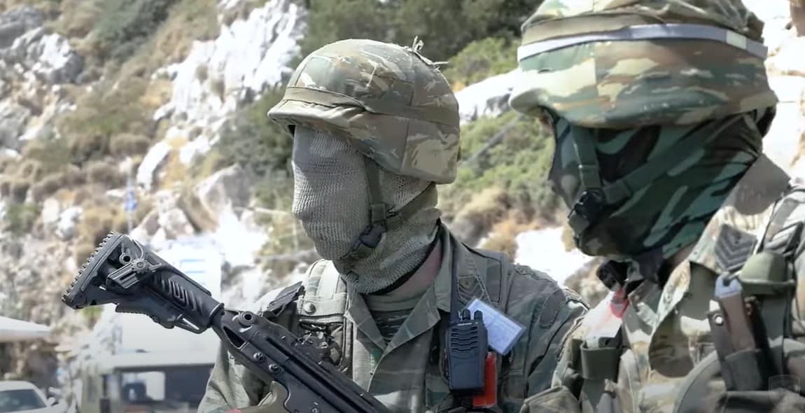 Greek soldiers army