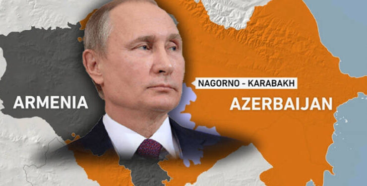 West Putin Russia Azerbaijan Armenia