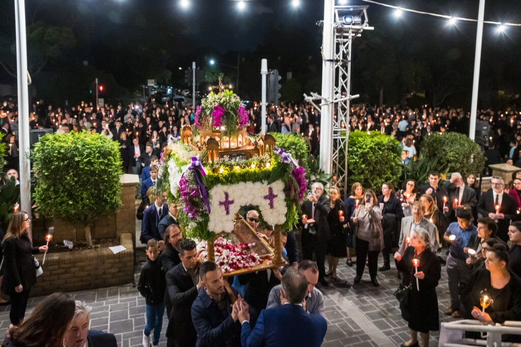 Greek Easter mass St Spyridon