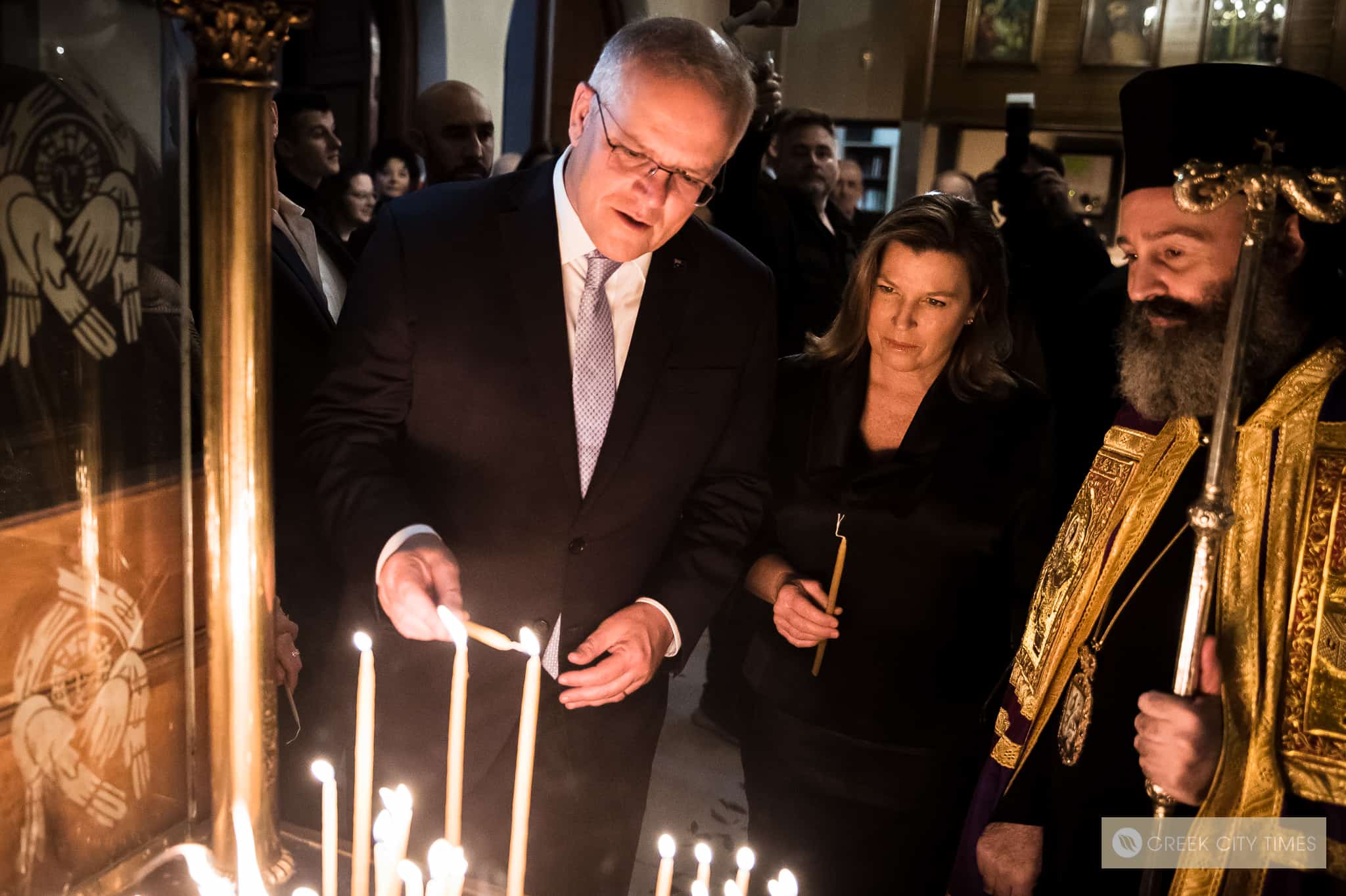 Australian Prime Minister Scott Morrison attends Greek Orthodox Easter service saying, "Christ is Risen" 17