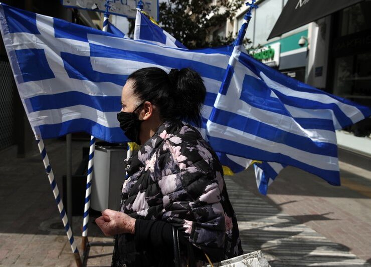 COVID-19 Greece Greek flag masks