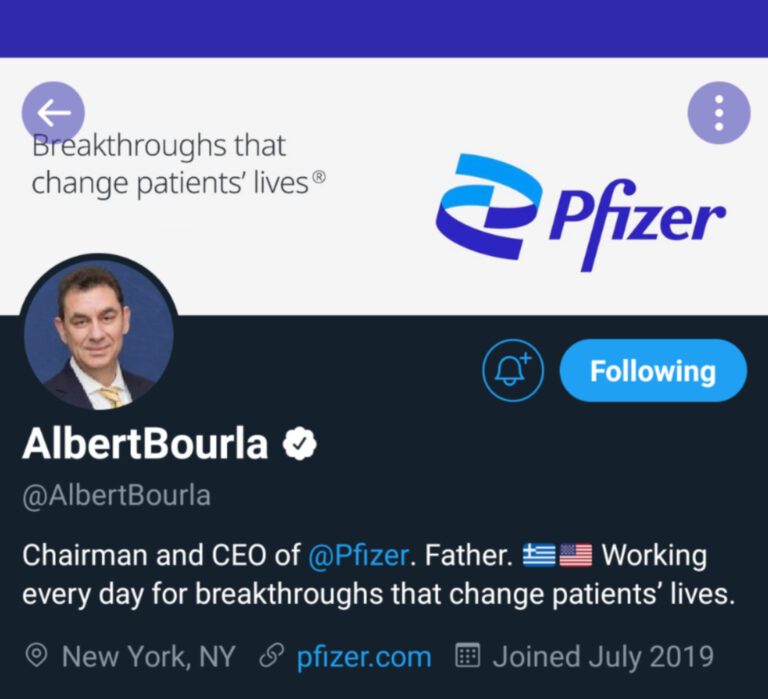 Albert Bourla tweets booster shot for Pfizer required