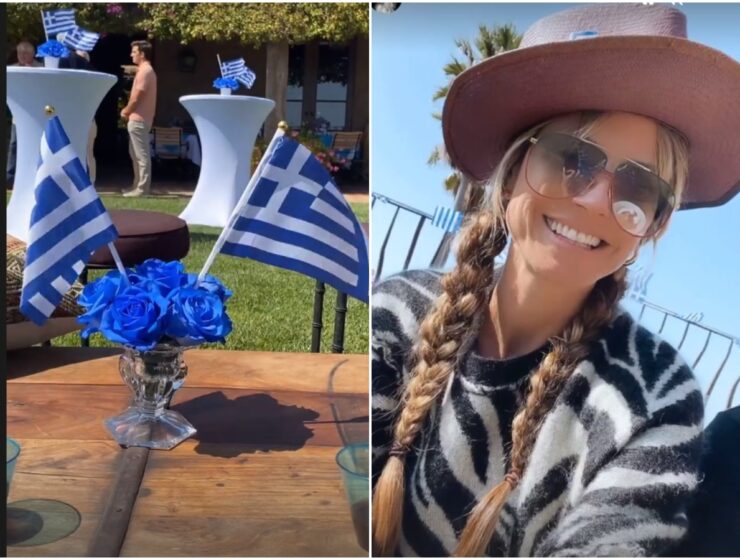 Heidi Klum celebrates Greek Orthodox Easter