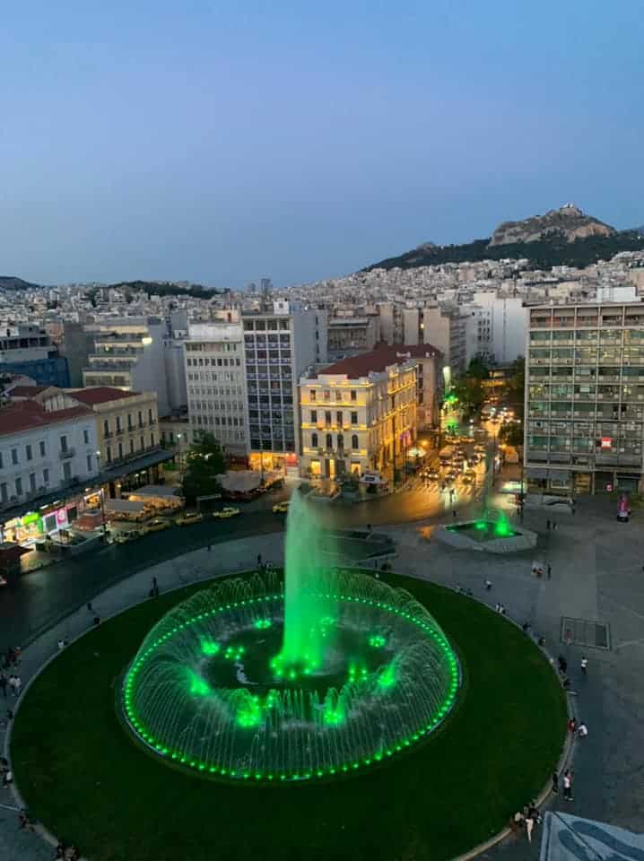 Omonia Square Fountain - 50 years since Panathinaikos made the 1971 European Cup Final